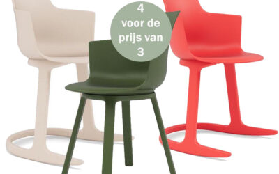 Bij Snip Wonen+:Ontvang 4 Varier Social chairs voor de prijs van 3.